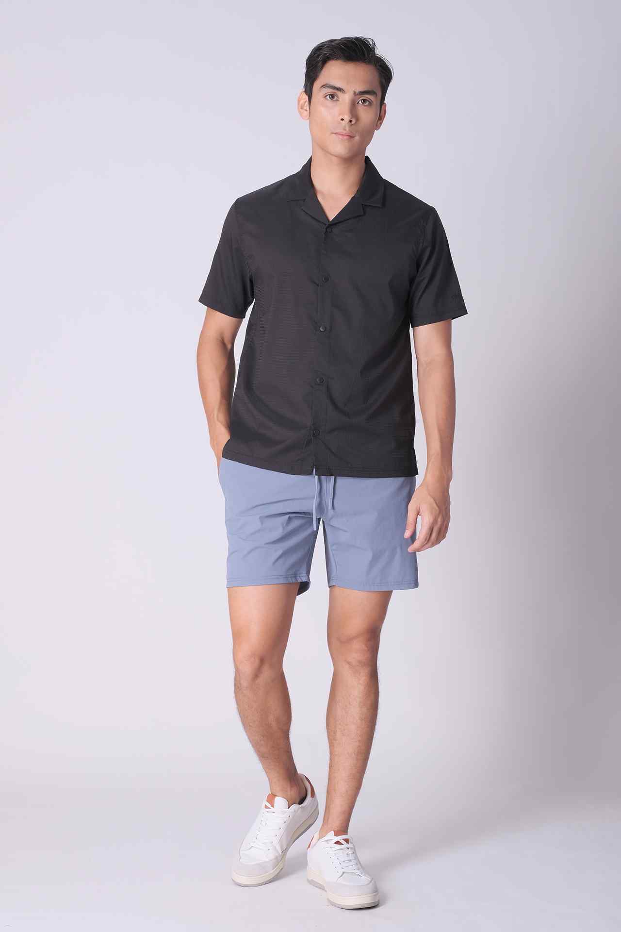 SPE0156 - Water Resistant RipStop Water Shorts 6" - Ash Blue