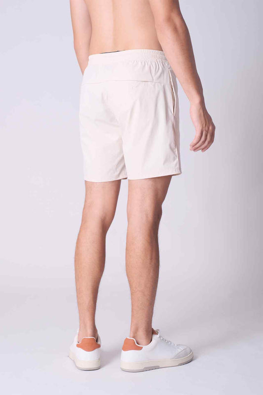 SPE0156 - Water Resistant RipStop Swim Shorts 6" - Natural
