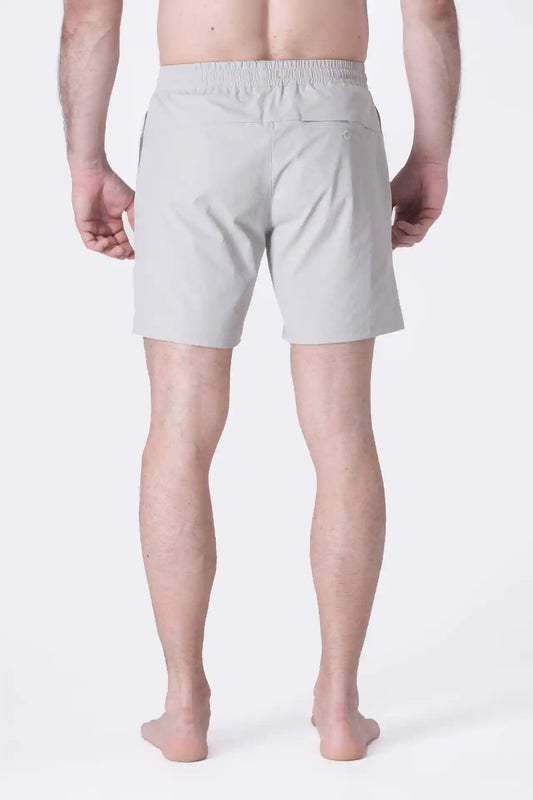 SPE0156 - Water Resistant RipStop Swim Shorts 6" - Sliver