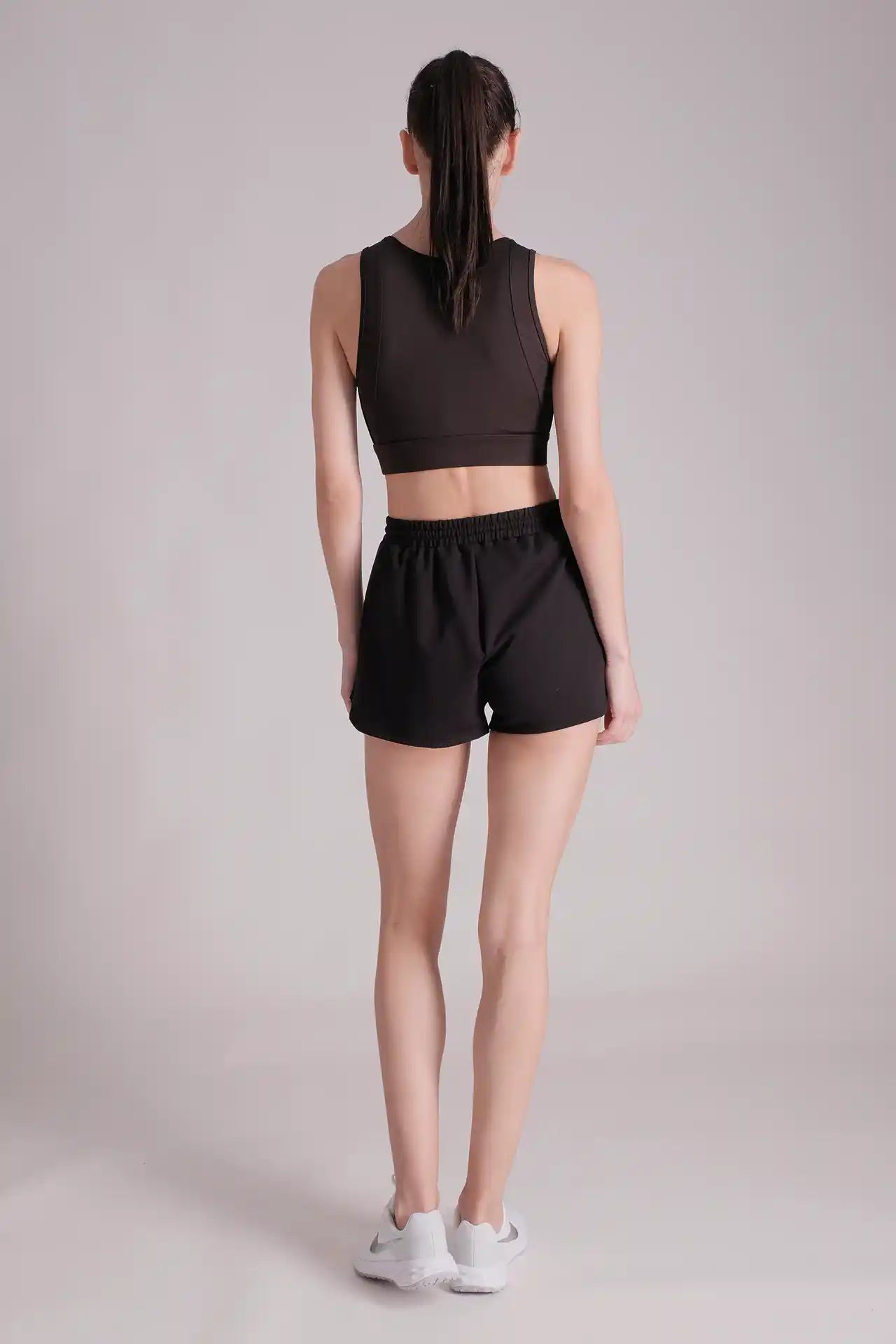 SPWE0182 - Women's Relaxing Fitness Sweat Shorts 2.0" - Black