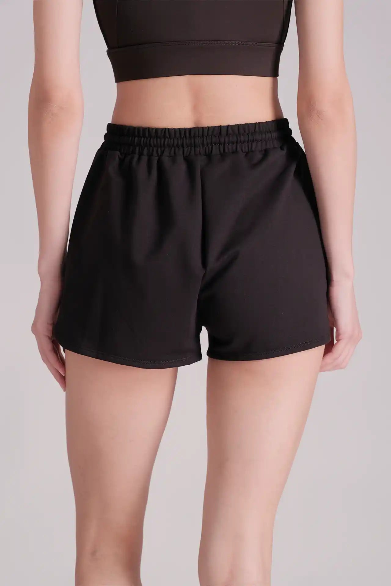 SPWE0182 - Women's Relaxing Fitness Sweat Shorts 2.0" - Black