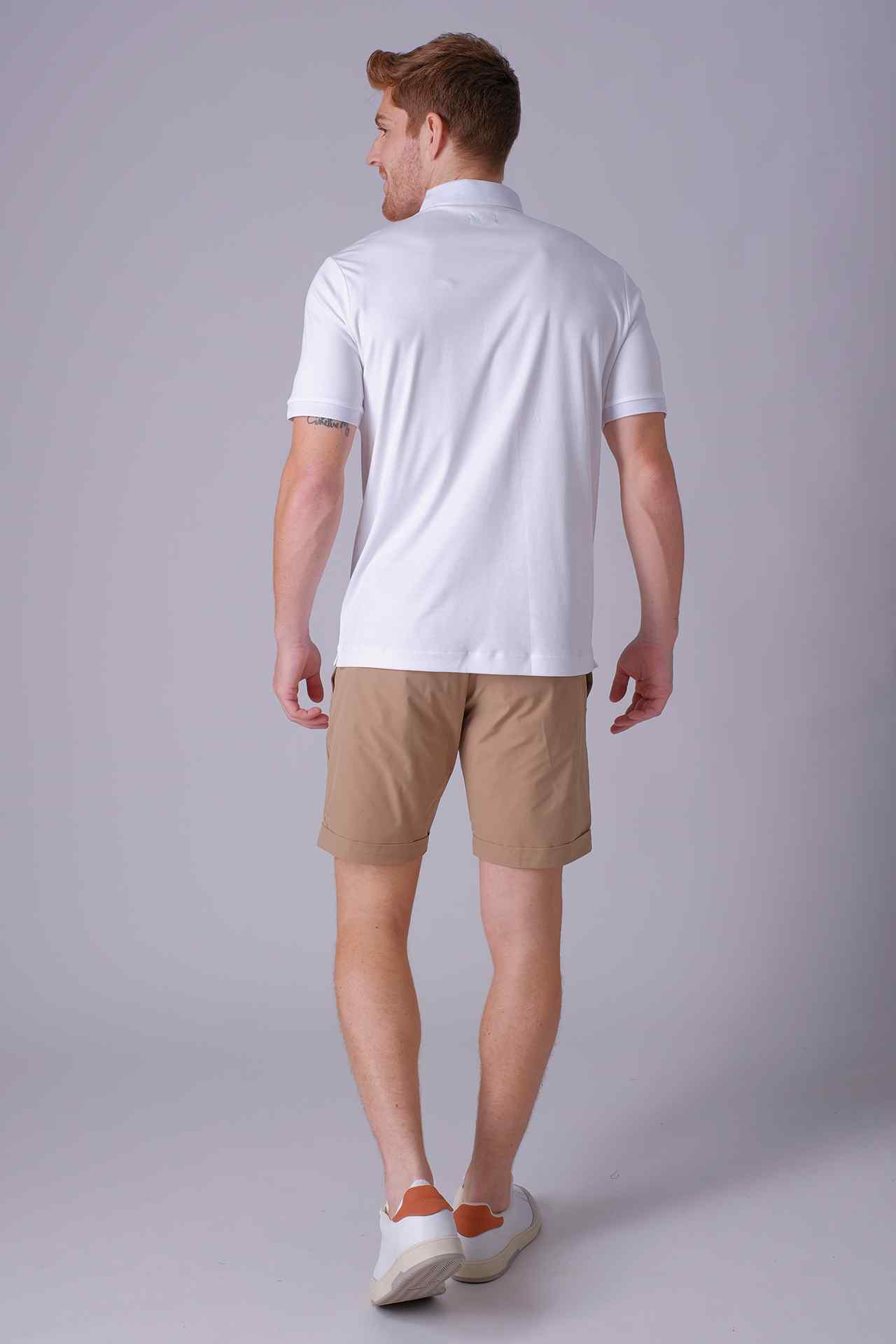 SPE0191 - Essential Water Resistant Rolled Hem Short 8" - Khaki