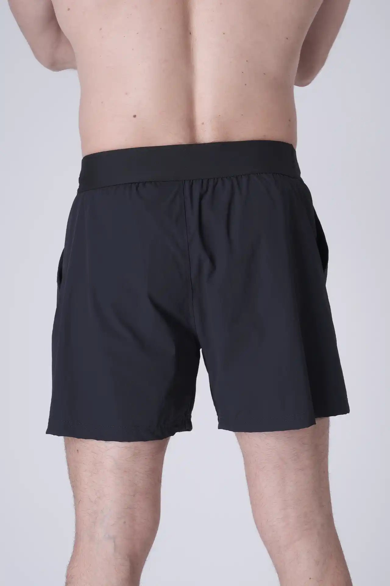 SPE0198 - Lightweight Stretch Nylon Linerless Workout Shorts 5" - Navy