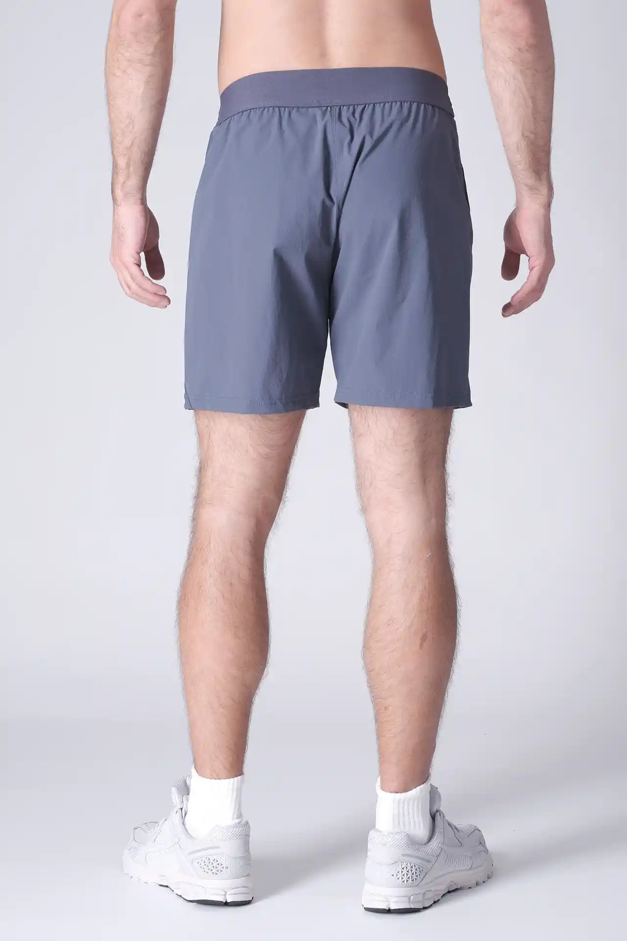SPE0199 - Lightweight Stretch Nylon Linerless Workout Shorts 7" - Slate