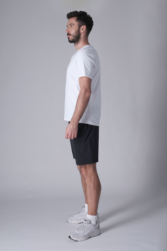 SPE0200 - Lightweight Stretch Nylon Linerless Workout Shorts 9" - Navy