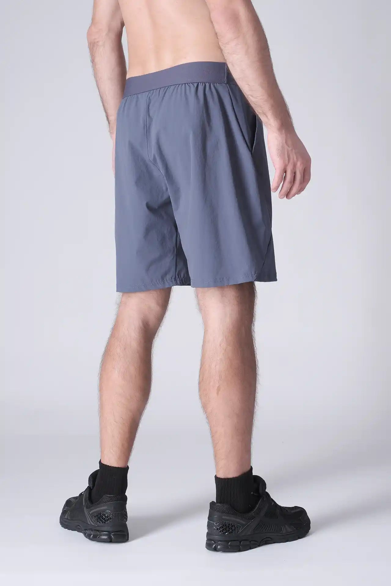 SPE0200 - Lightweight Stretch Nylon Linerless Workout Shorts 9" - Slate