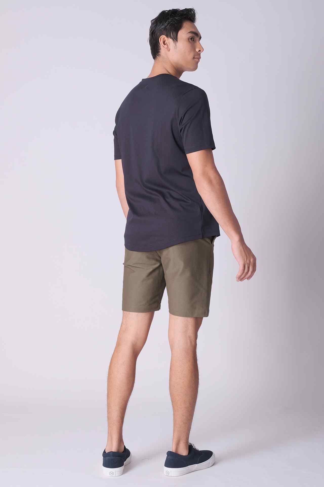 SPE0202 - Essential Stretch Cotton Twill Chino Short 7" - Army