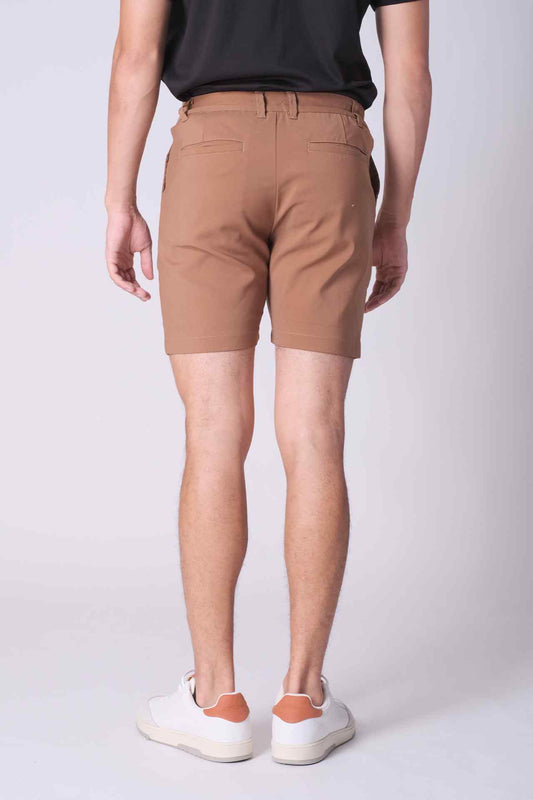 SPE0202 - Essential Stretch Cotton Twill Chino Short 7" - Brown