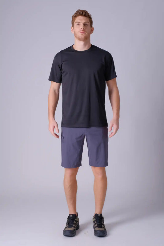 SPE0214 - Water Resistant 4-Way Stretch Hiking Shorts 11.0" - Grey