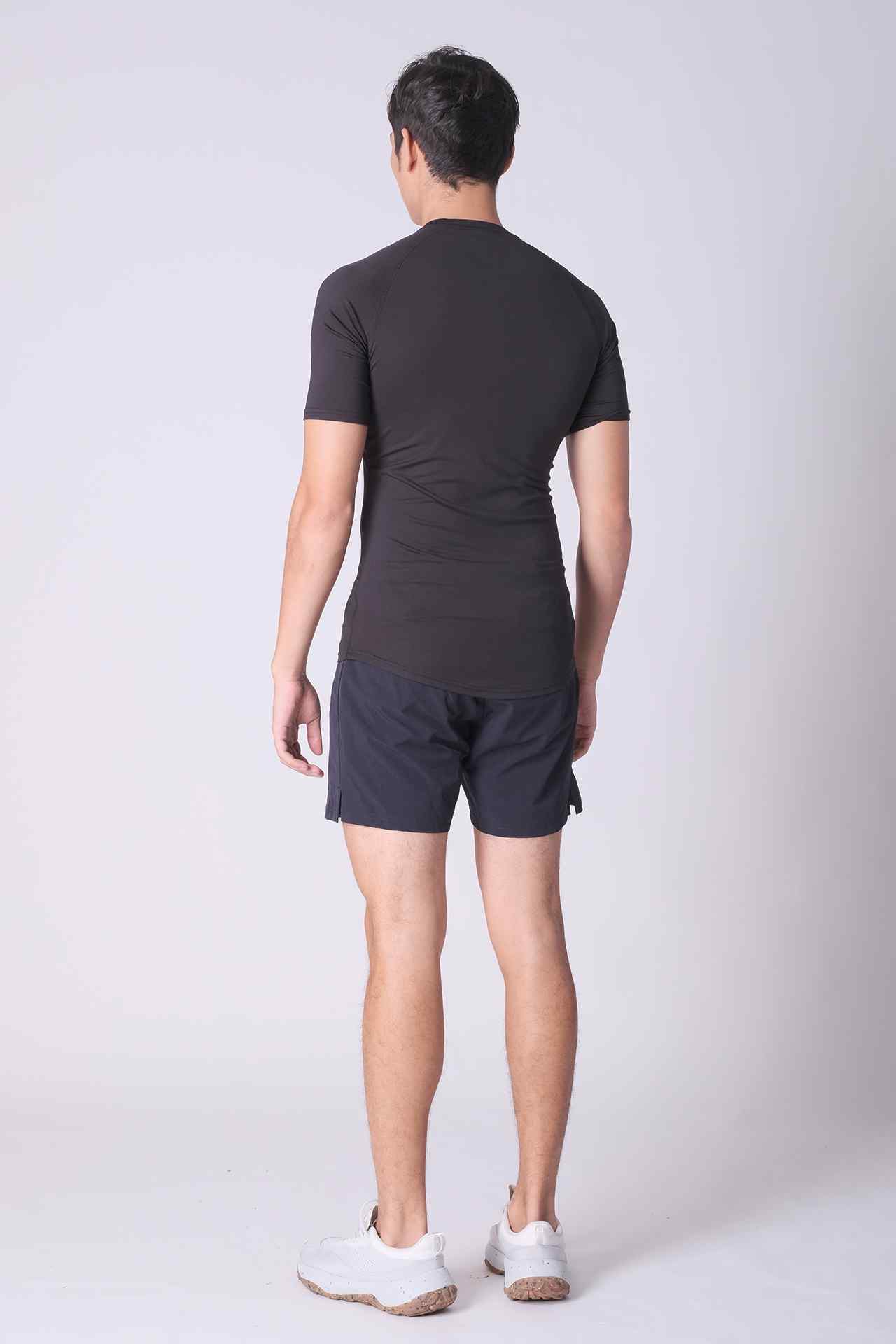 SPE0219 - Water Repellent Tight Fit Stretch Workout Shorts 5.5" - Navy