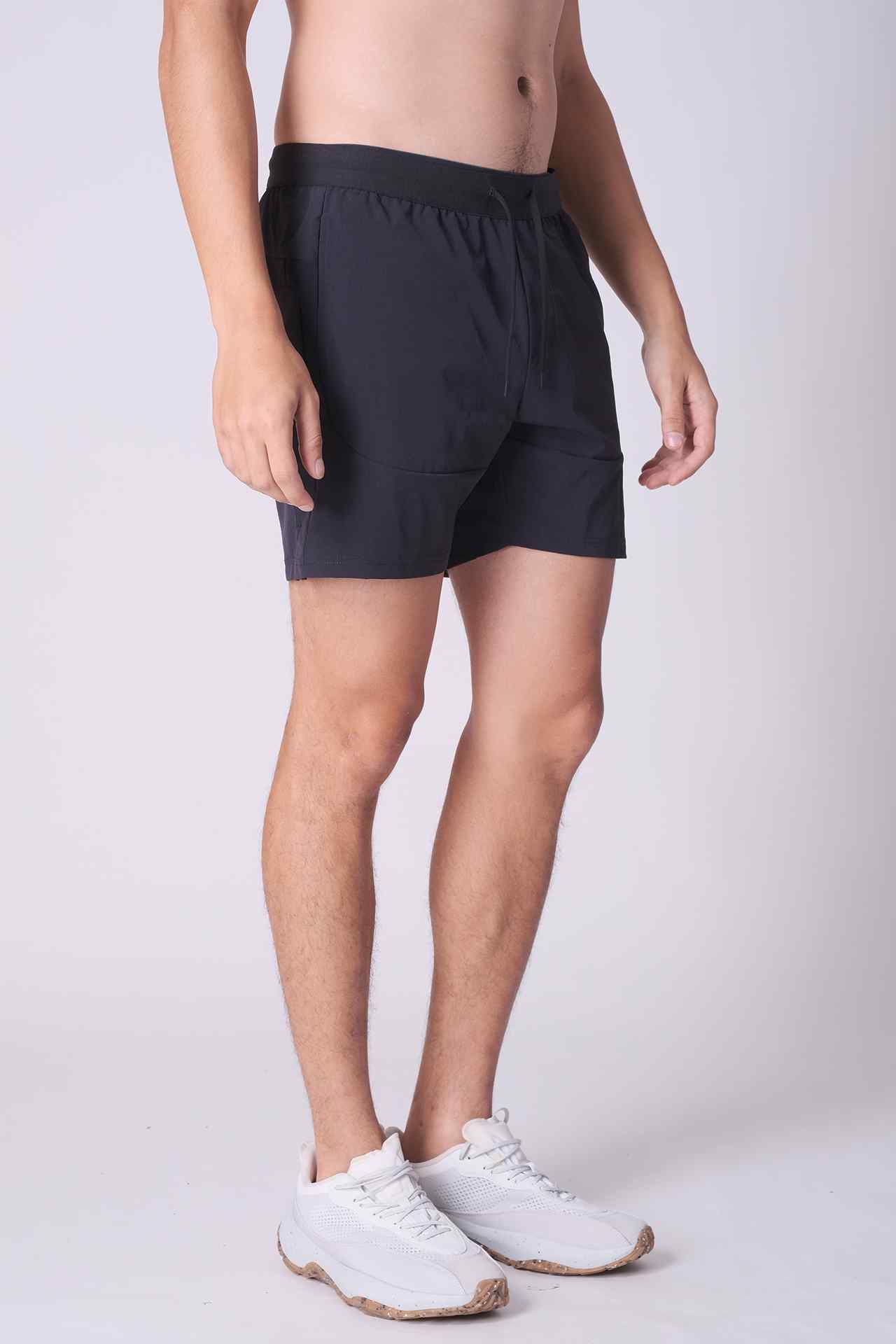 SPE0219 - Water Repellent Tight Fit Stretch Workout Shorts 5.5" - Navy