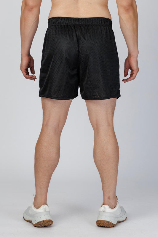 SPE0221 - Lightweight 2M Performance Mesh Shorts 4.0" - Black