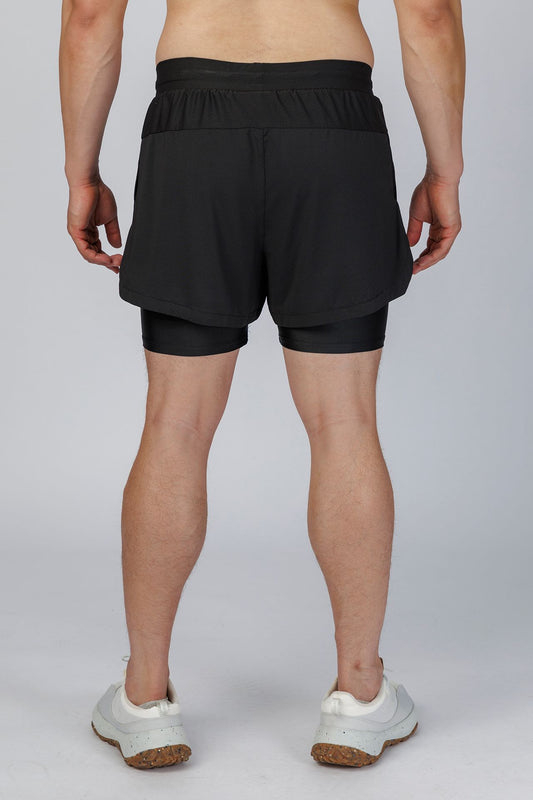 SPE0224 - Lightweight 4-Way Stretch Workout Liner Short 3" - Black