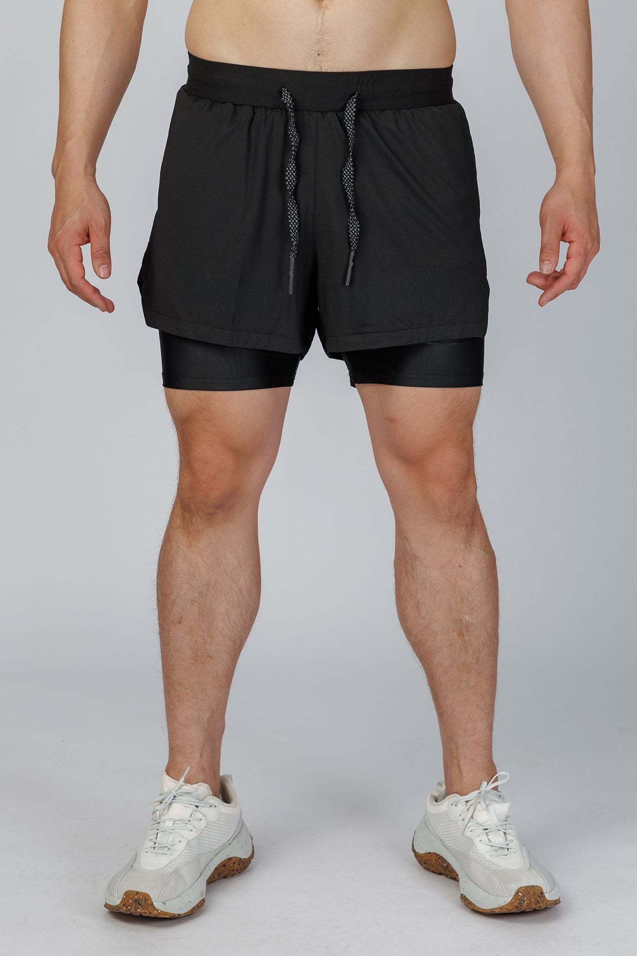 SPE0224 - Lightweight 4-Way Stretch Workout Liner Short 3" - Black