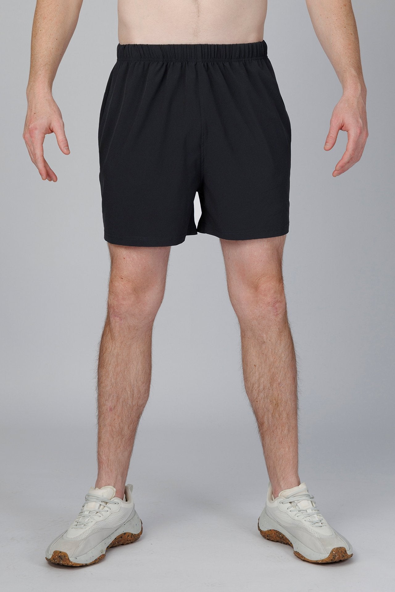 SPE0225 - Lightweight Water Resistance Stretch Ripstop Workout Short 4.0" - Black