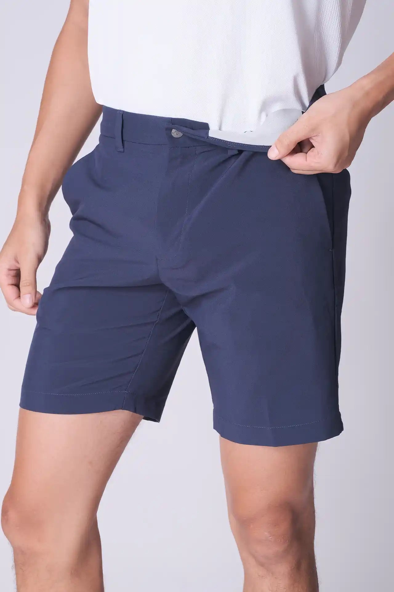 SPE0246 - Ultra Lightweight Stretch Woven Golf Shorts 8.0" - Navy
