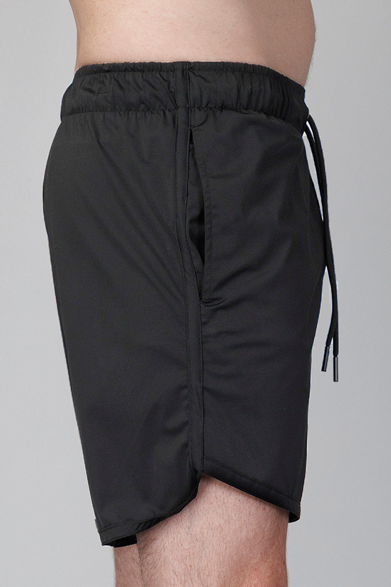 SPE0267 - Lightweight Stretch Nylon Crotch Gusset Short 6.0" - Black