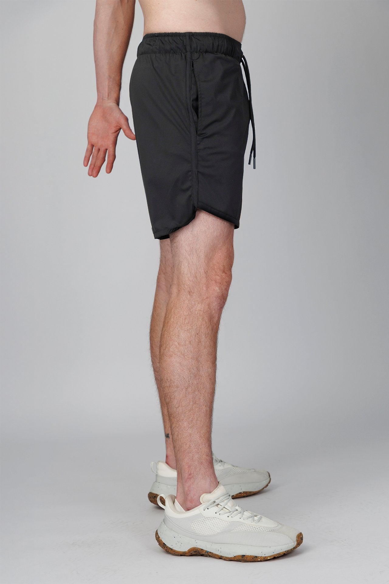 SPE0267 - Lightweight Stretch Nylon Crotch Gusset Short 6.0" - Black