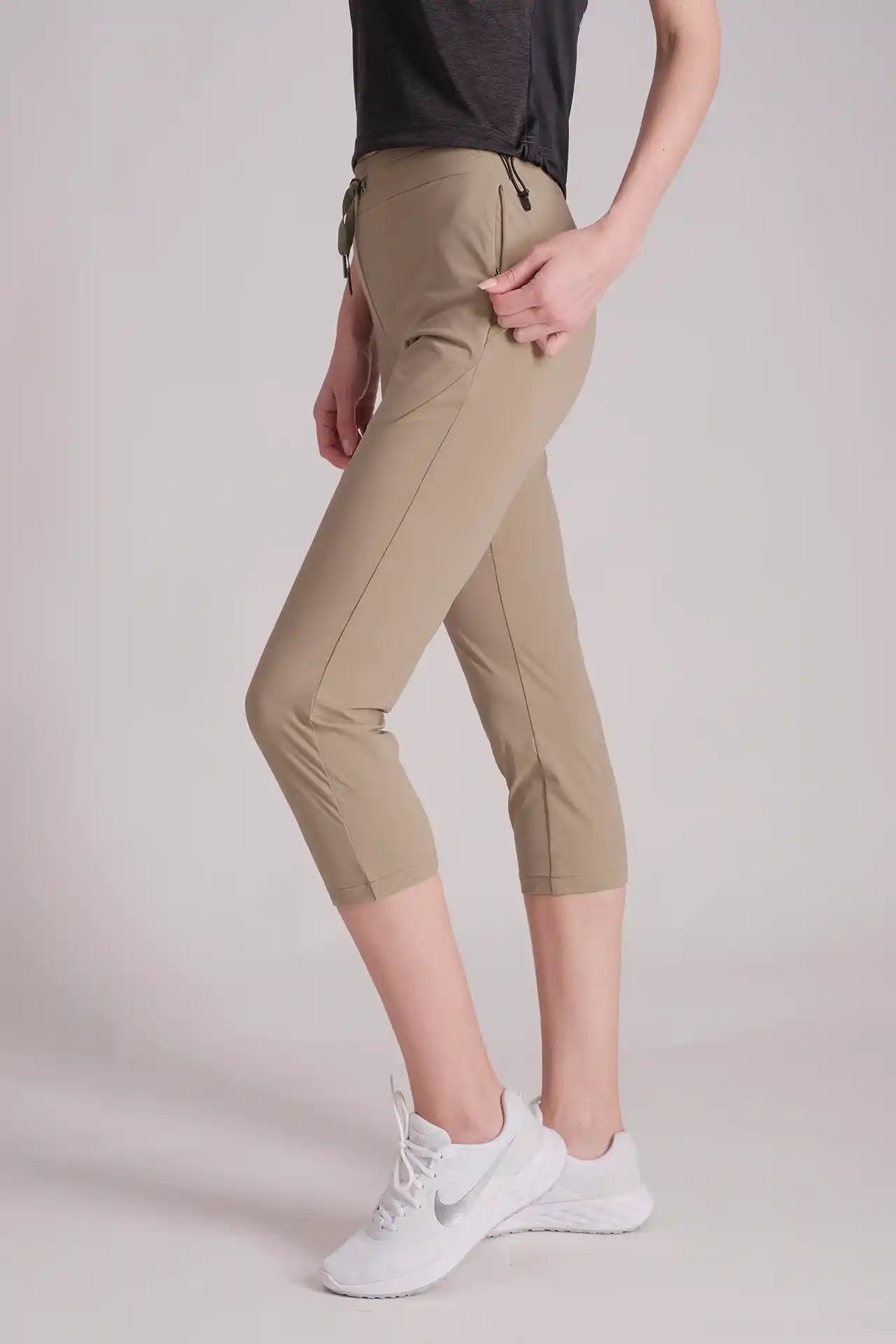 SPWH0140 - Women's Essential Office Cropped Pants 23" - Khaki