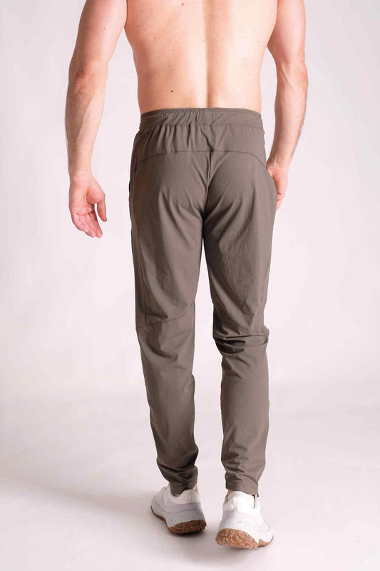 SPH0148 - Lightweight Zip Hem Running Joggers 30" - Army