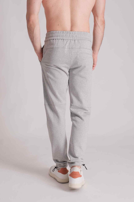 SPH0177 - Finest Cotton French Terry Cinchable Cuff Sweatpants 30” - Heather Grey