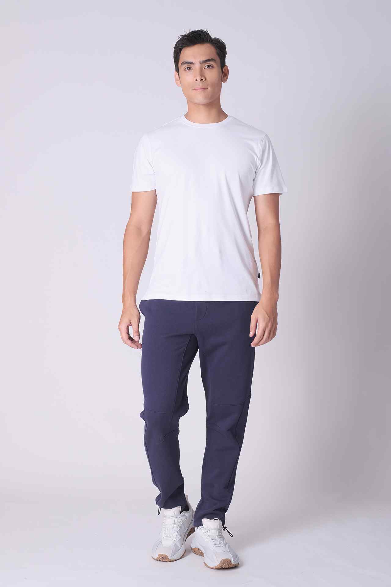 SPH0177 - Finest Cotton French Terry Cinchable Cuff Sweatpants 30” - Navy