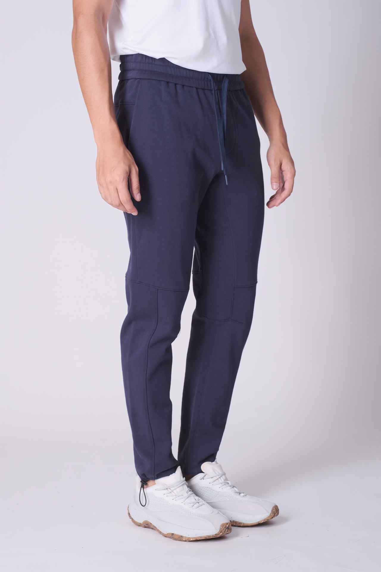SPH0177 - Finest Cotton French Terry Cinchable Cuff Sweatpants 30” - Navy
