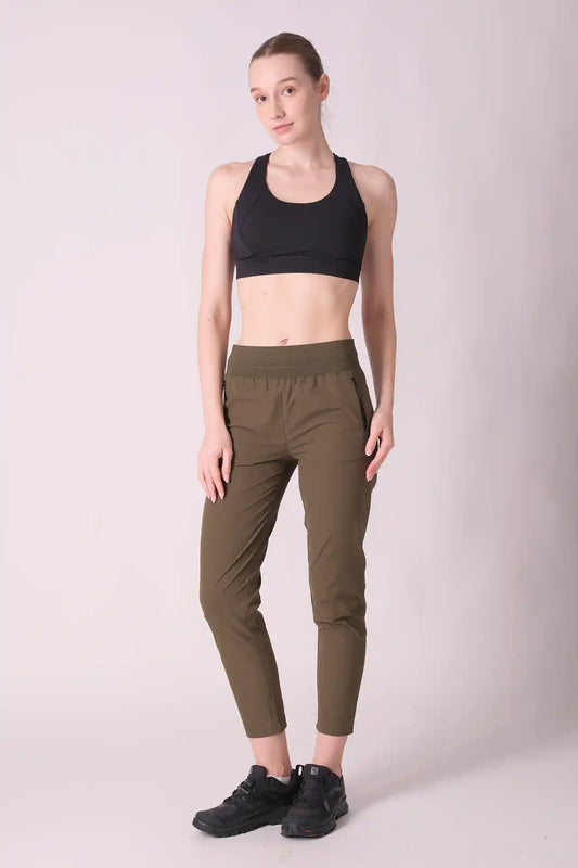 SPWH0185 - Women's Tapered Leg Pants 28"- Green