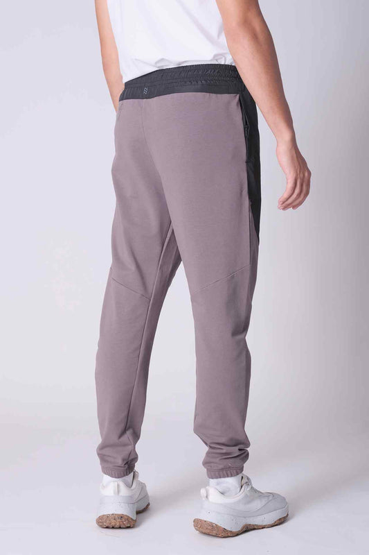 SPH0204 - Blocking Stretch French Terry Gym Sweatpants 30” - Mid Grey