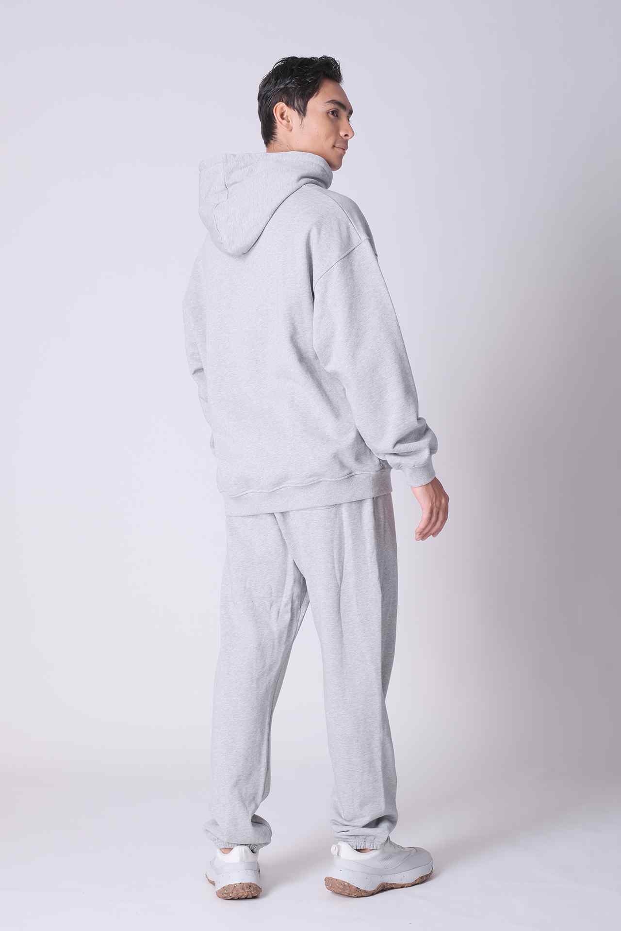 SPH0217 - Finest Cotton Fleece Relax Fit Sweatpants 32” - Heather Grey