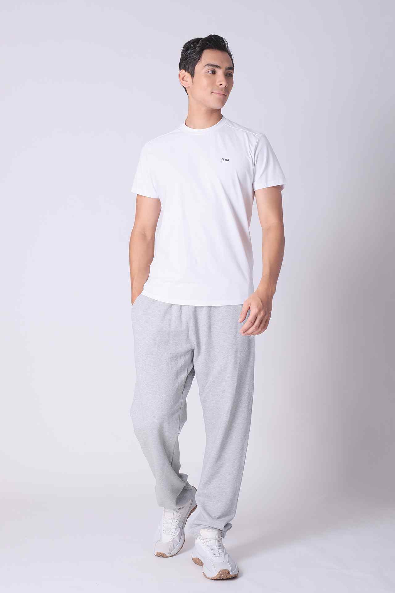 SPH0217 - Finest Cotton Fleece Relax Fit Sweatpants 32” - Heather Grey