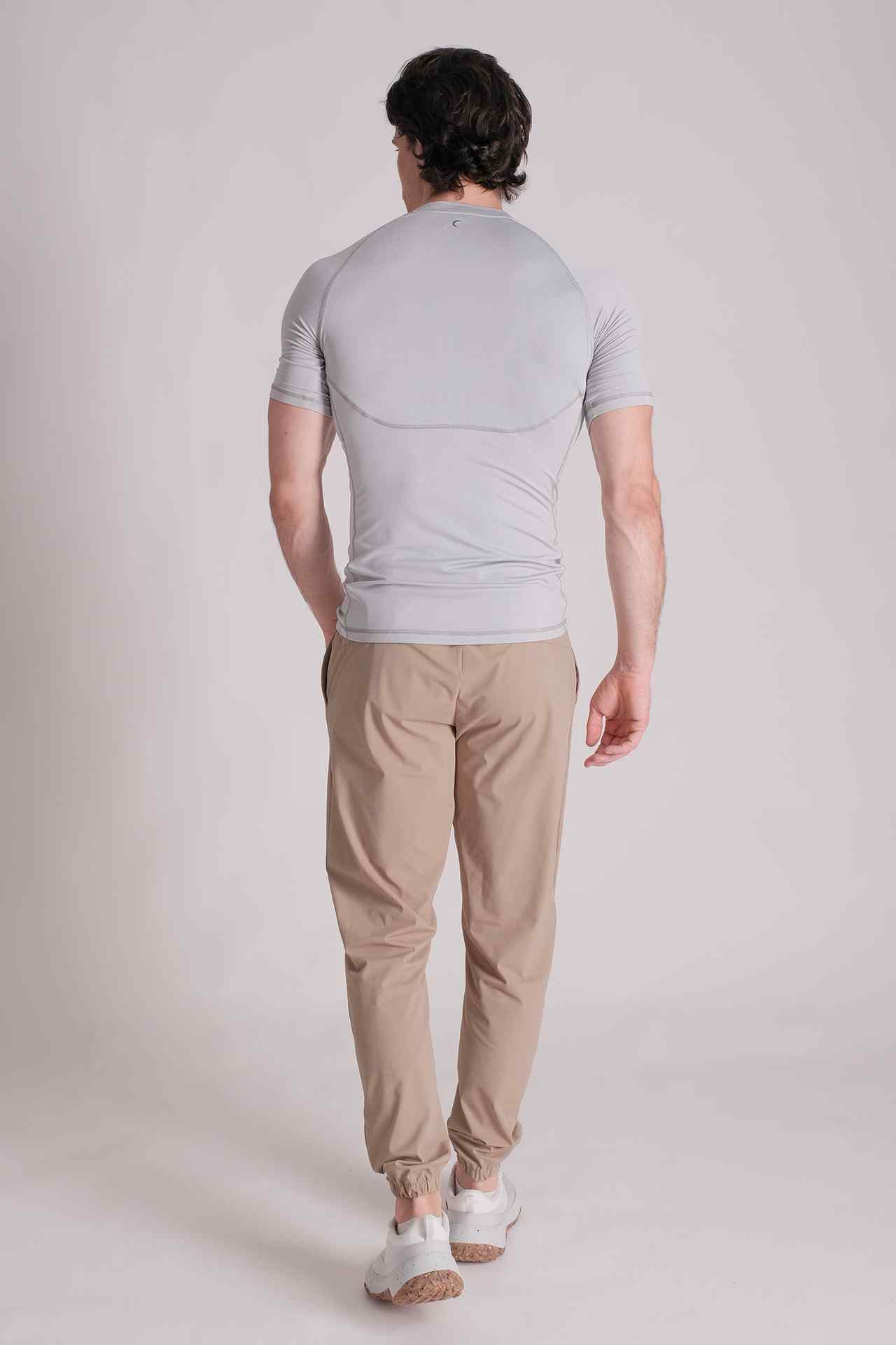 SPH0219 - Lightweight Stretch Nylon Flex Training Joggers 32" - Khaki
