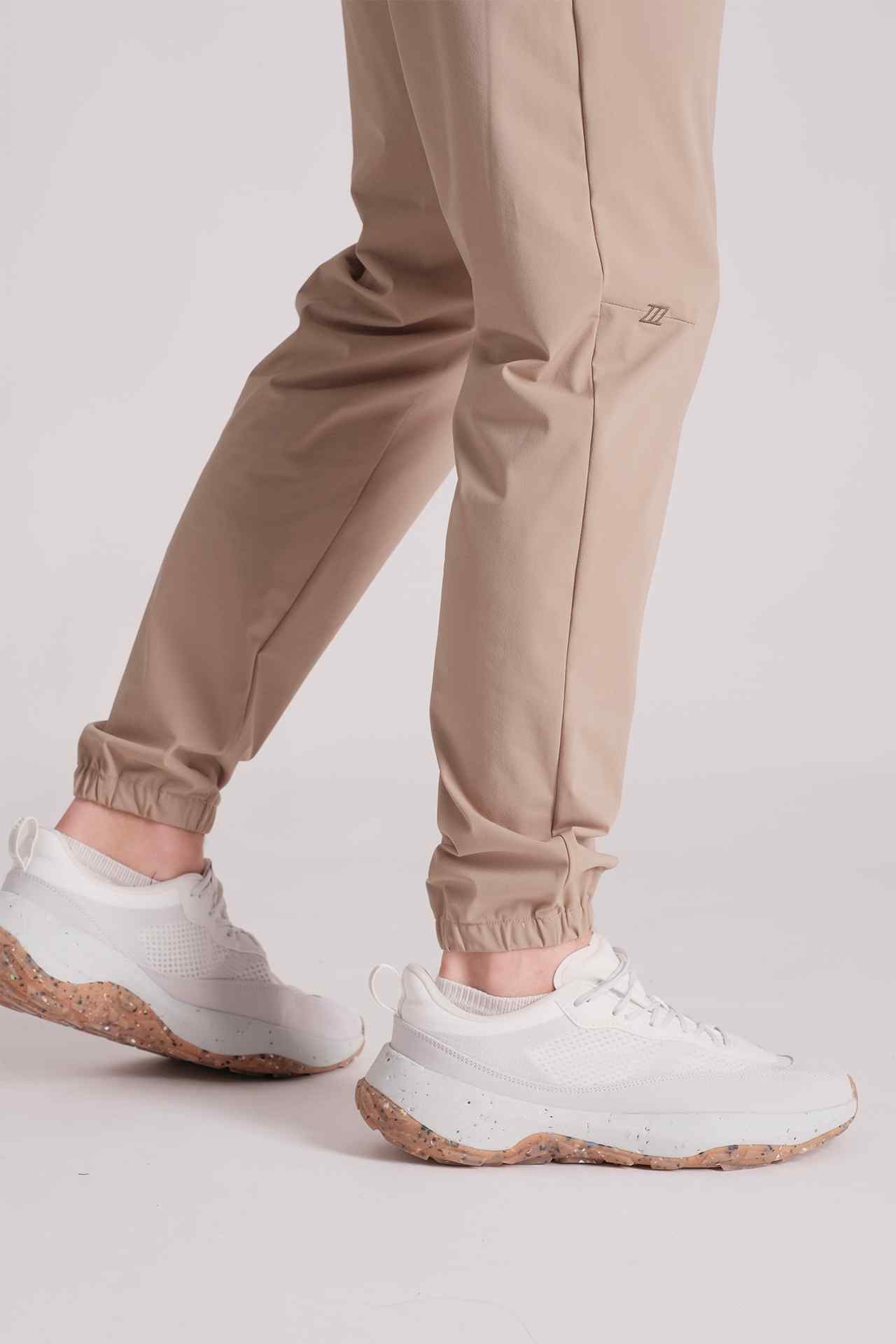 SPH0219 - Lightweight Stretch Nylon Flex Training Joggers 32" - Khaki