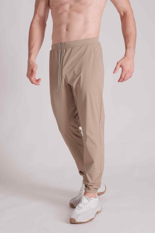 SPH0219 - Lightweight Stretch Nylon Flex Training Joggers 32" - Khaki