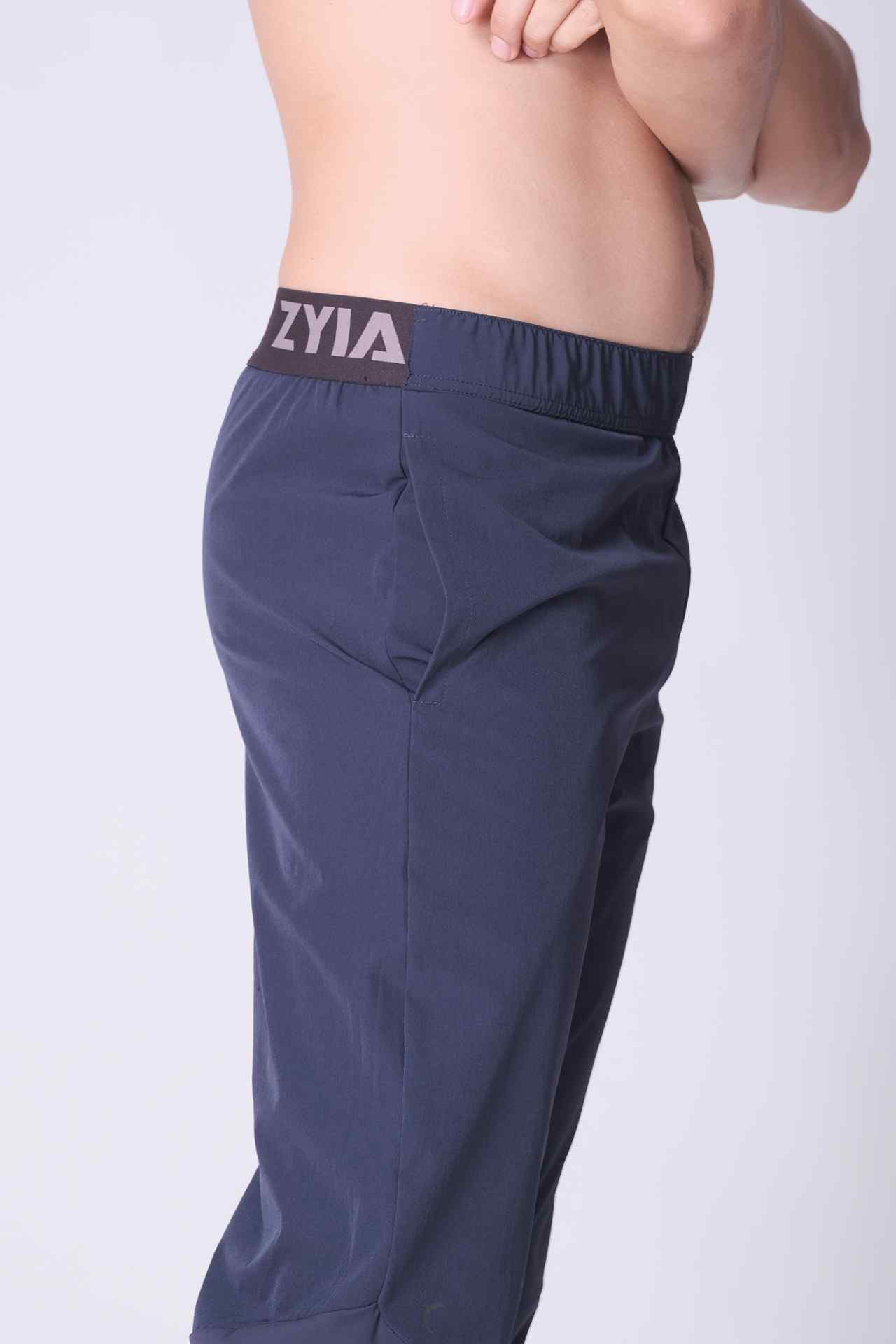 SPH0226 - Water Resistant Stretch Nylon Tapered Workout Pants 30" - Navy