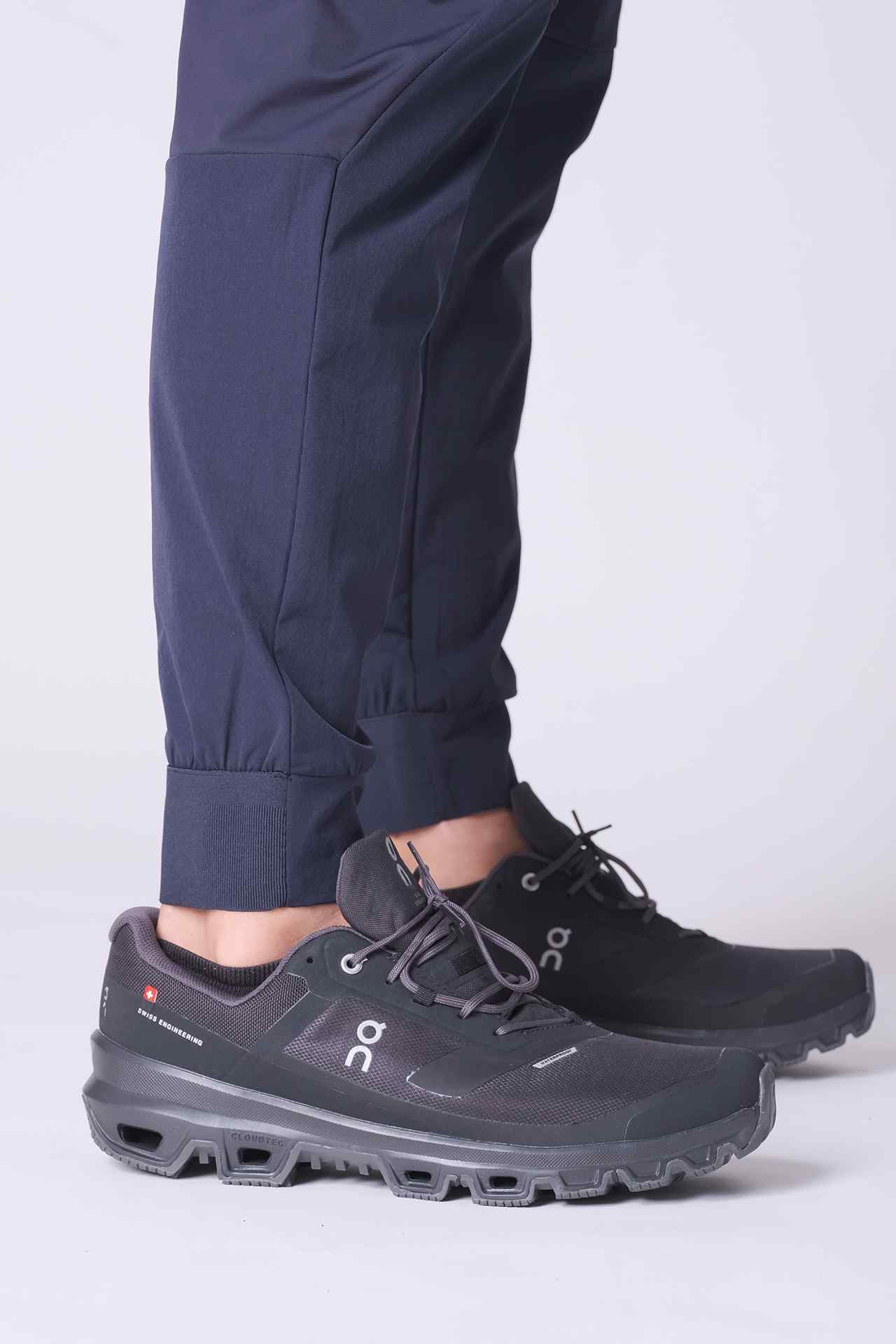 SPH0226 - Water Resistant Stretch Nylon Tapered Workout Pants 30" - Navy