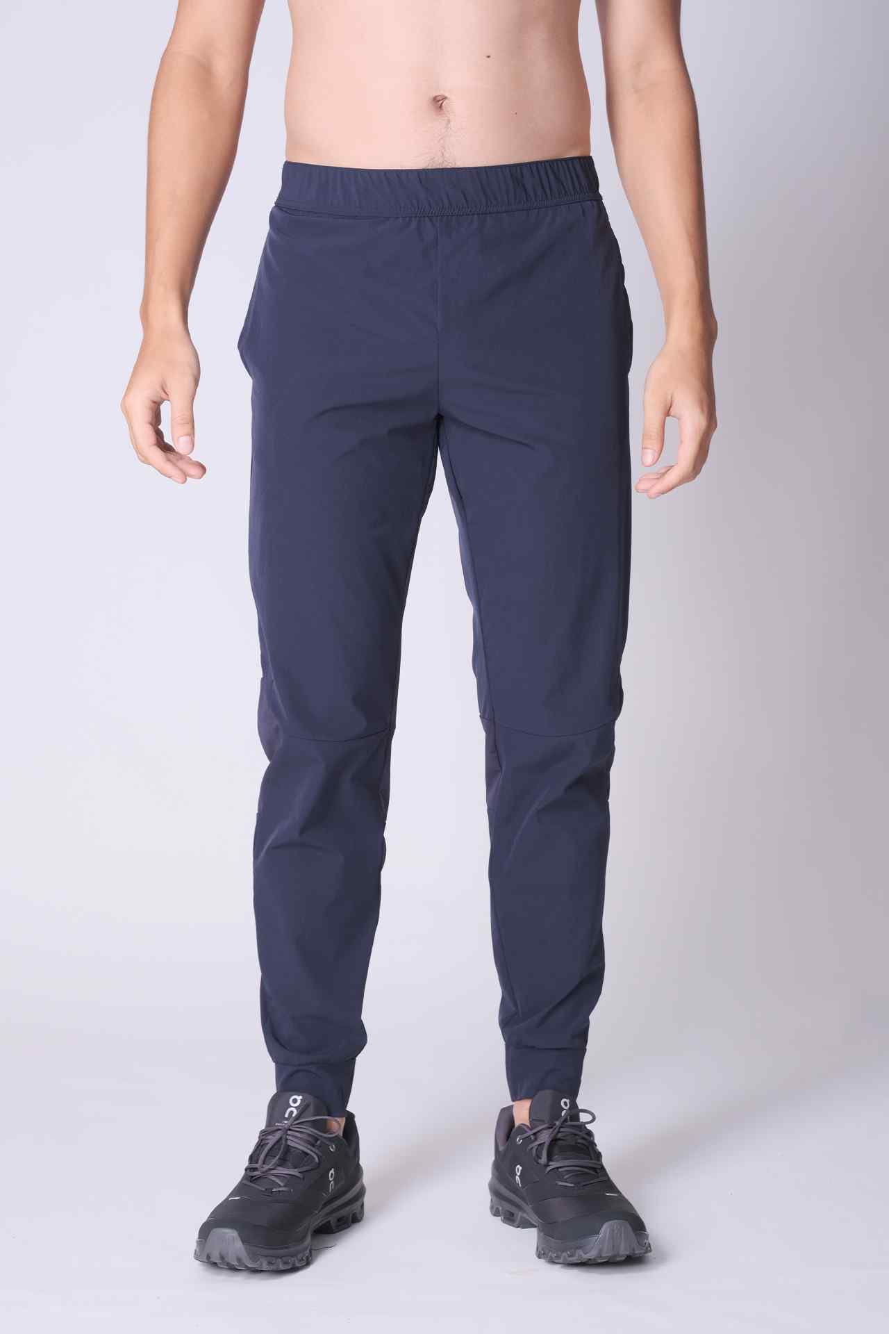 SPH0226 - Water Resistant Stretch Nylon Tapered Workout Pants 30" - Navy