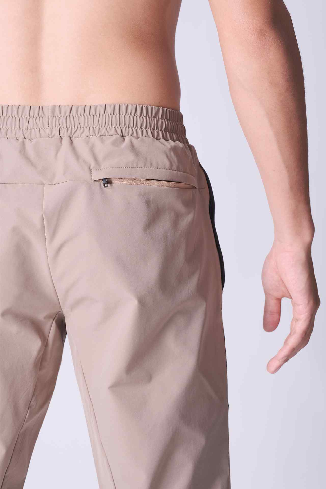 SPH0227 - Water Resistant Flex Ripstop Workout Pants 30" - Khaki/Grey