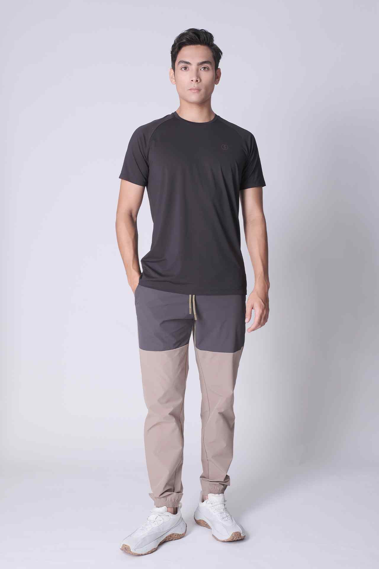 SPH0227 - Water Resistant Flex Ripstop Workout Pants 30" - Khaki/Grey