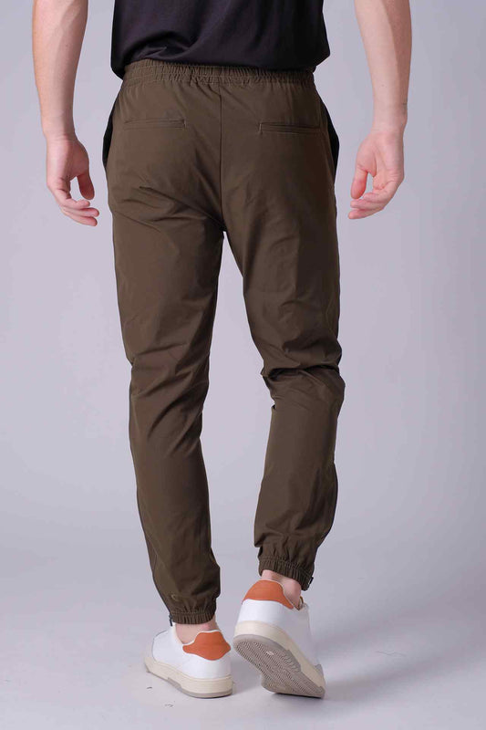 SPH0231 - Essential Water Resistant Zip Hem Woven Jogger 30" - Army Green