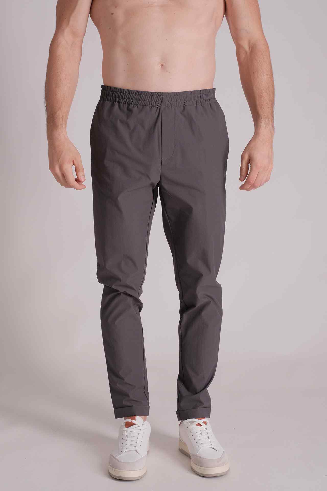 SPH0232 - Essential Water Resistant Rolled Hem Woven Jogger 32" - Grey