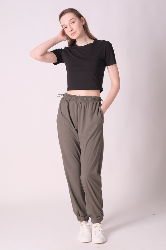 SPWH0233 - Women's Essential High Rise Nylon Joggers 28"