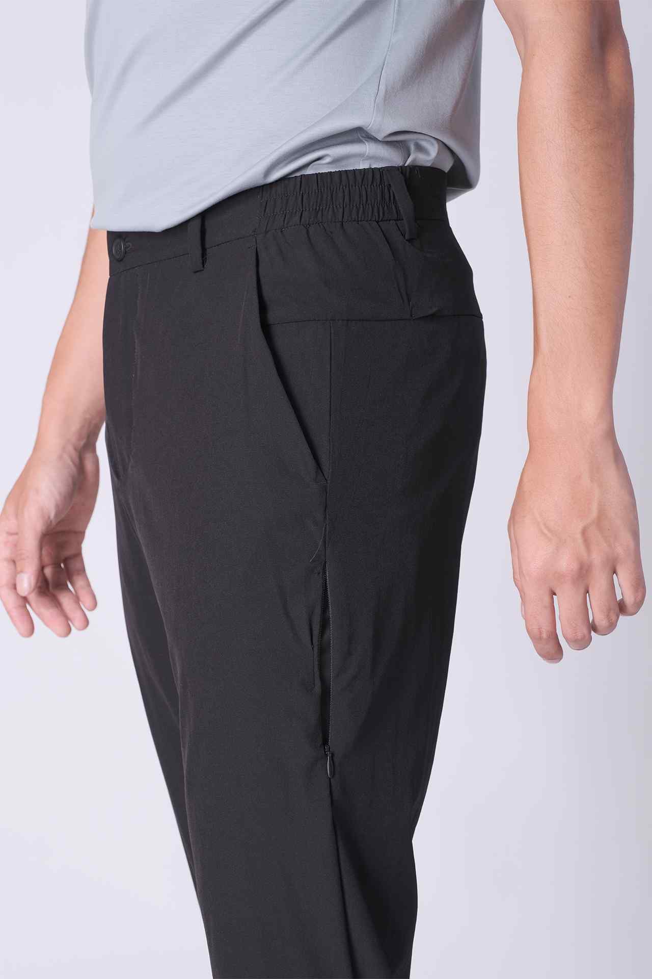 SPH0240 - Classic Fit Essential Ultra Lightweight Stretch Moving Pants 30" - Black