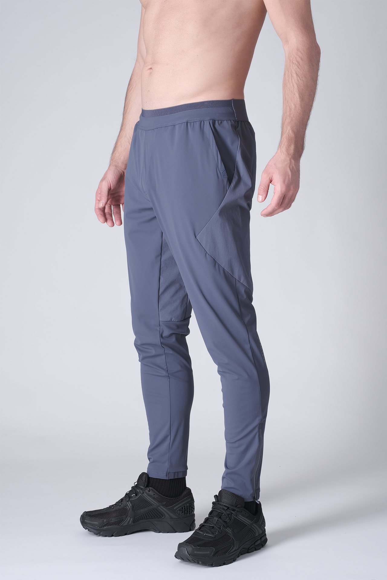 SPH0242 - Lightweight Stretch Nylon Workout Joggers 30" - Ash Blue