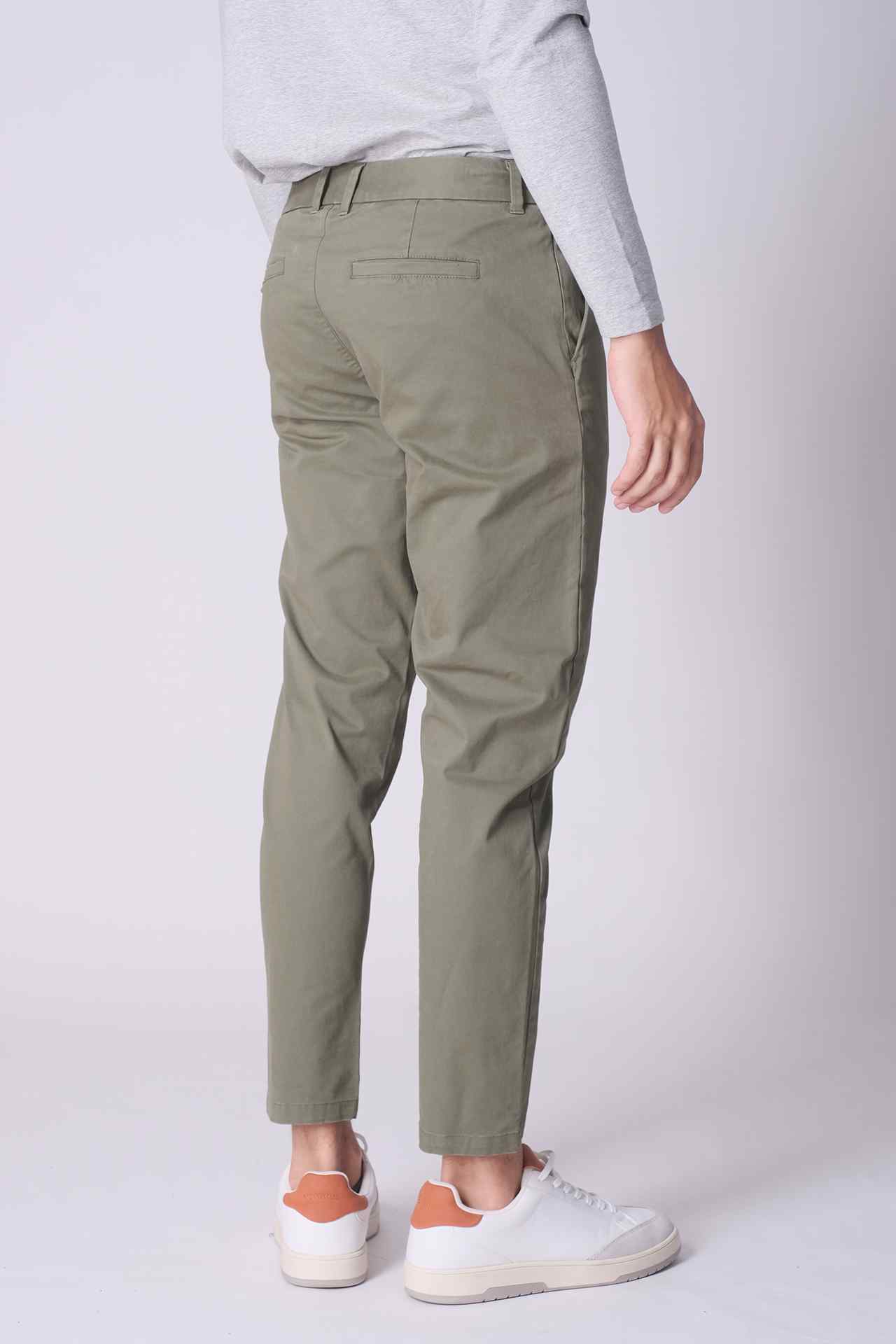 SPH0245 - Stretch Cotton Twill Workwear Chino Pant 30" - Army