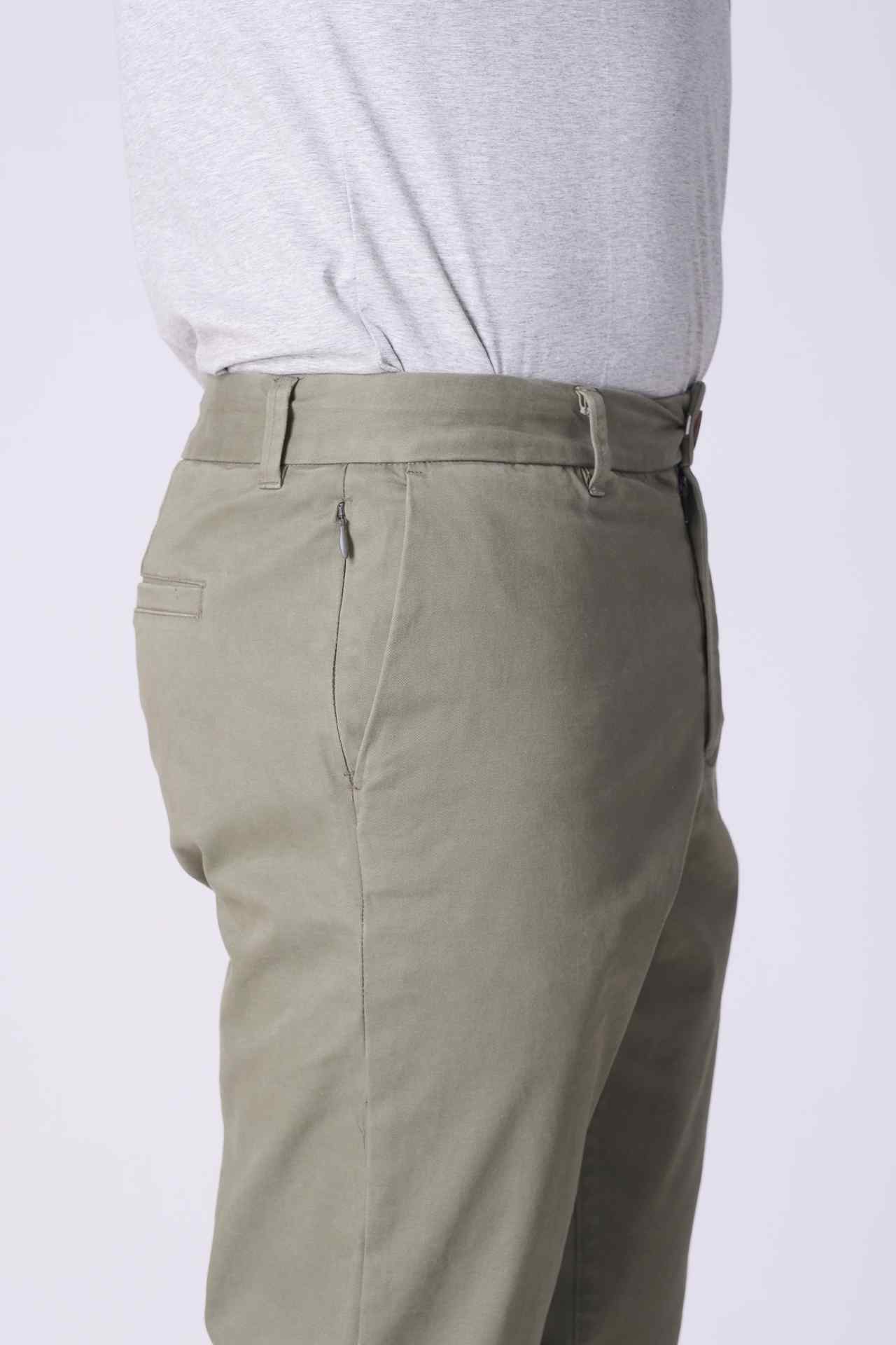 SPH0245 - Stretch Cotton Twill Workwear Chino Pant 30" - Army