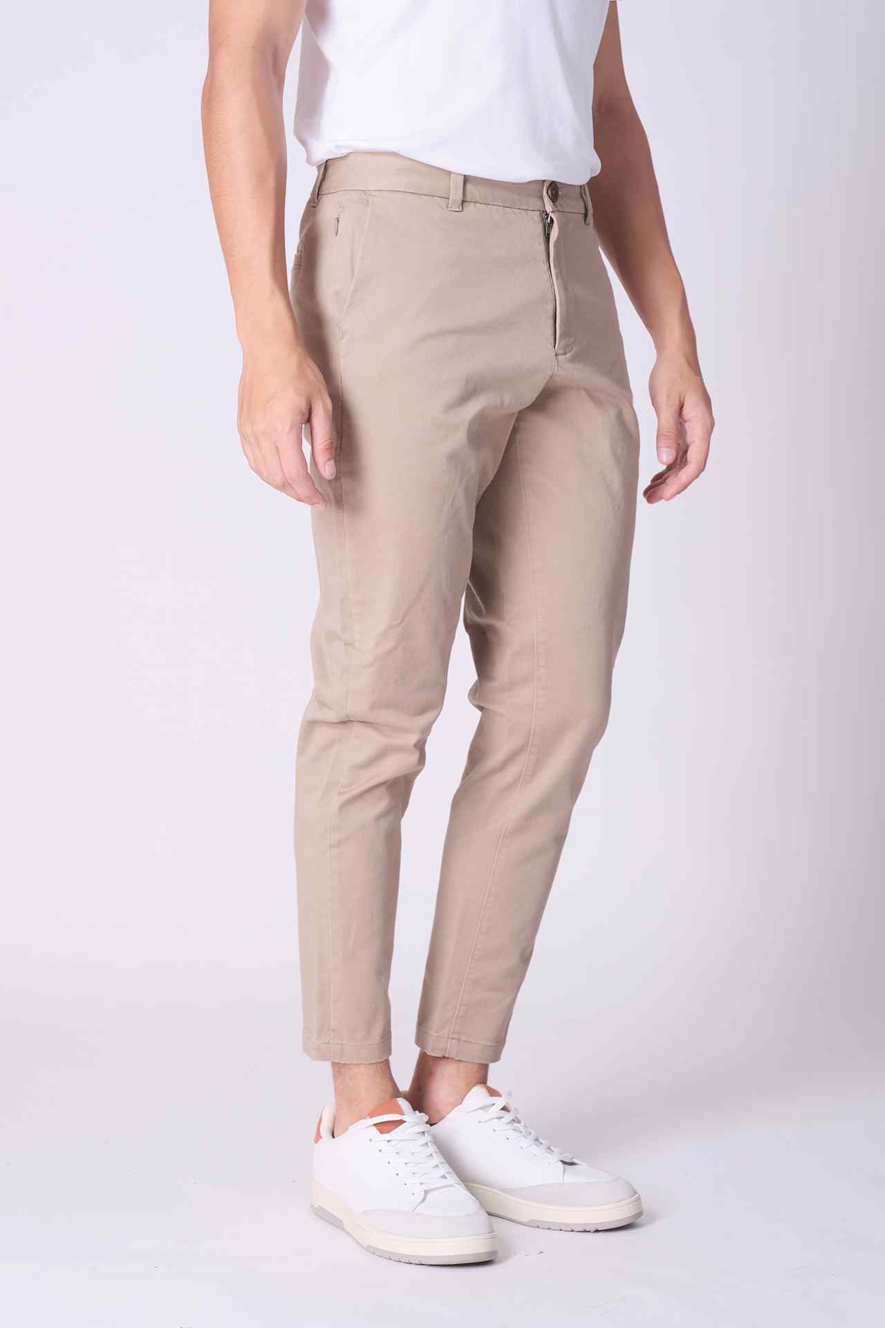SPH0245 - Stretch Cotton Twill Workwear Chino Pant 30" - Khaki