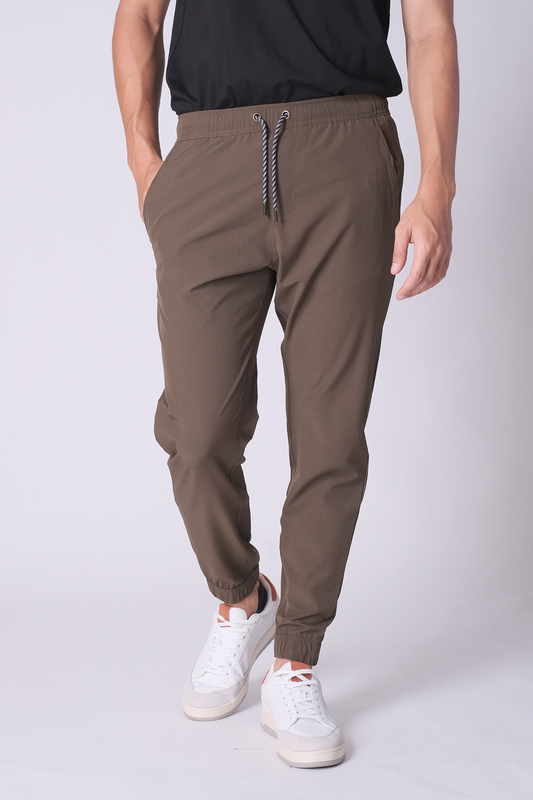 SPH0246 - Ultra Lightweight Easy Drawcord Stretch Travel Joggers 29” - Army