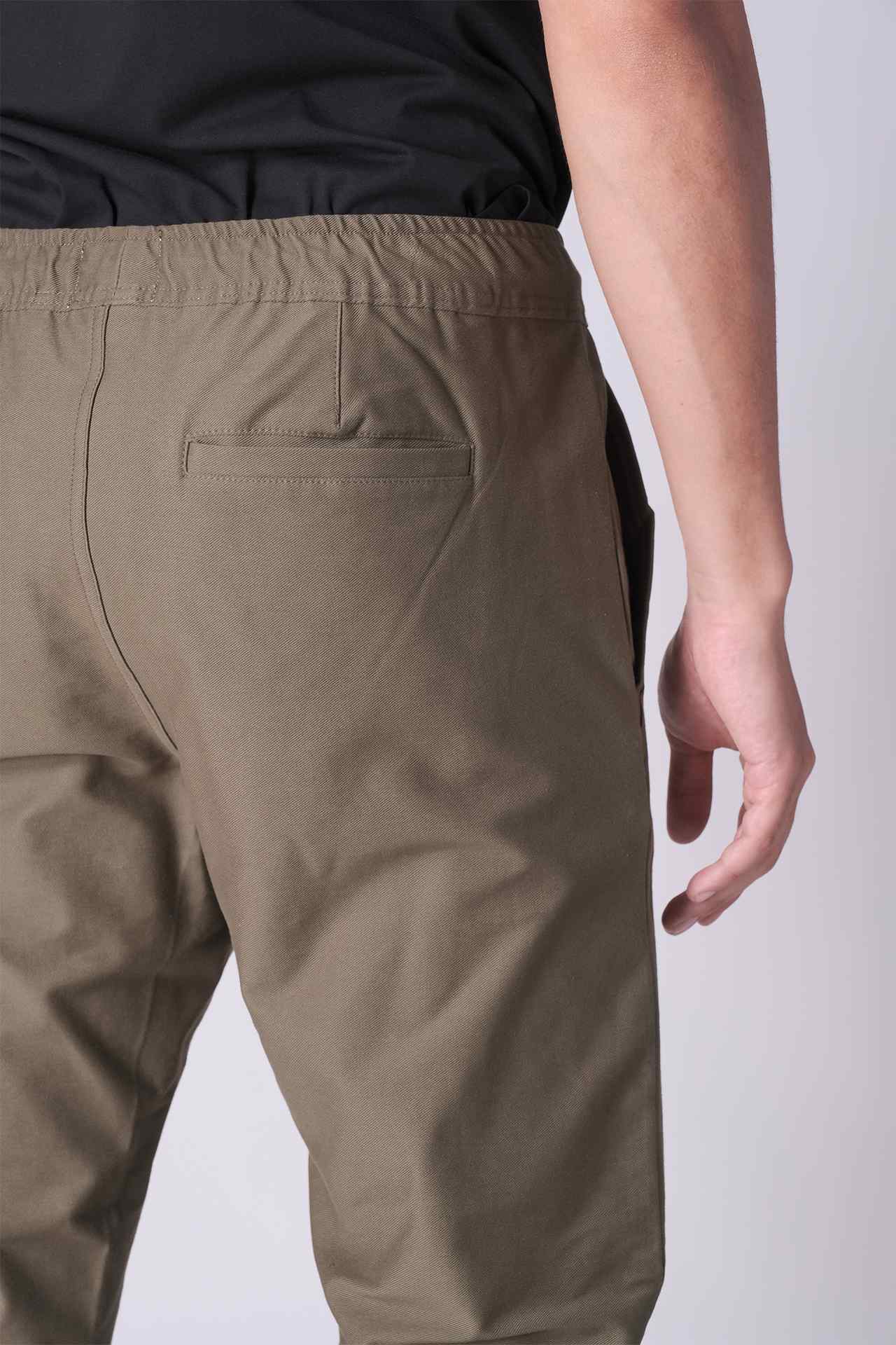 SPH0246 - 4-Way Wonder Stretch Twill Easy Drawcord Travel Jogger 29” - Khaki