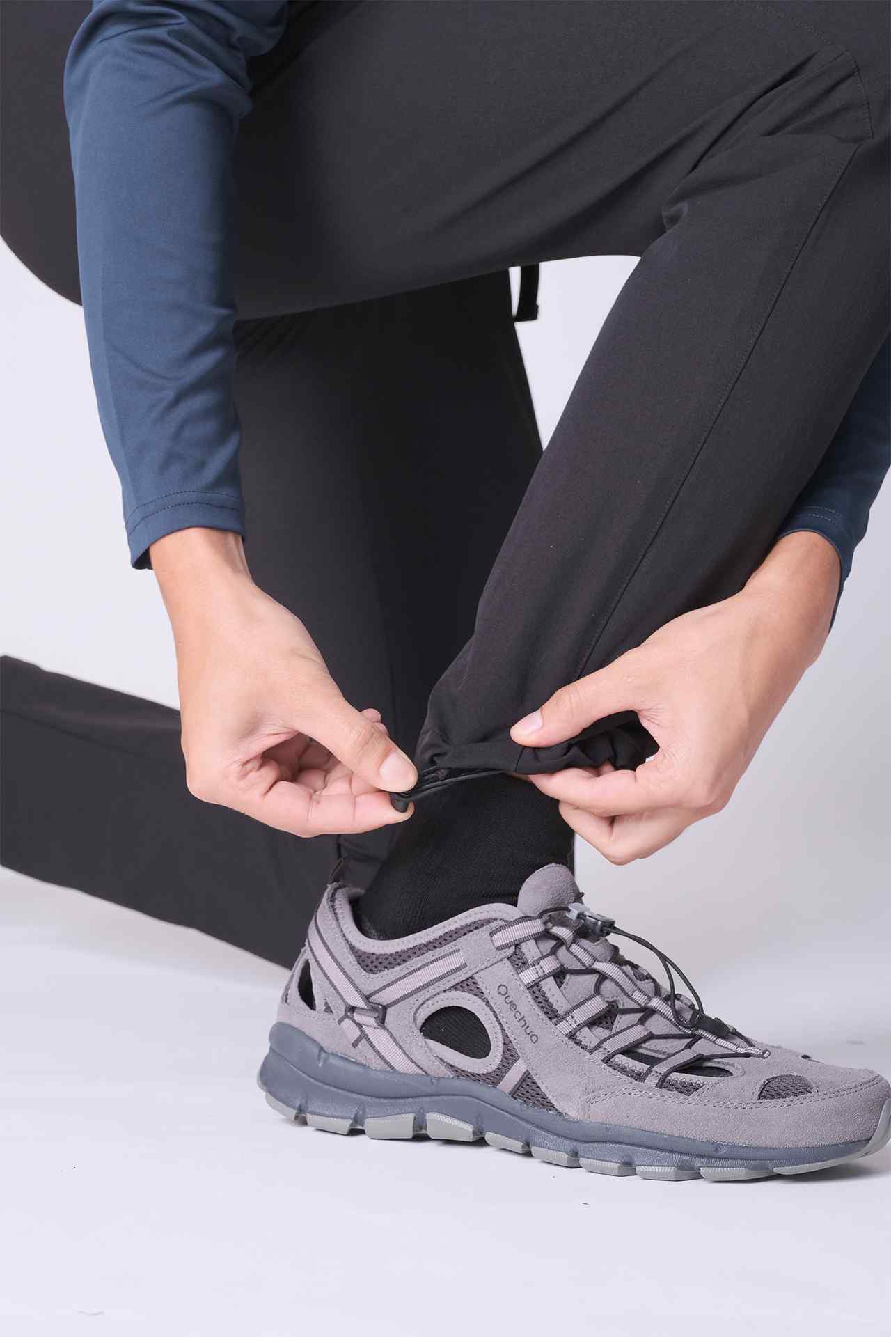 SPH0273 - Water Repellent Stretch Mountaineering Hiking Pants 30" - Black